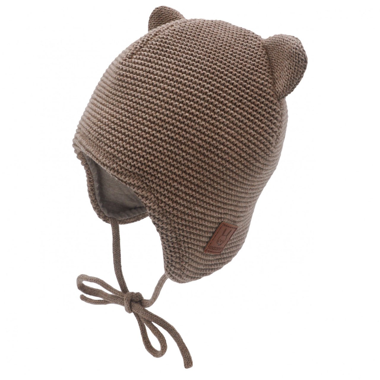 Maximo Babymütze mit Ohren - braun meliert maximo