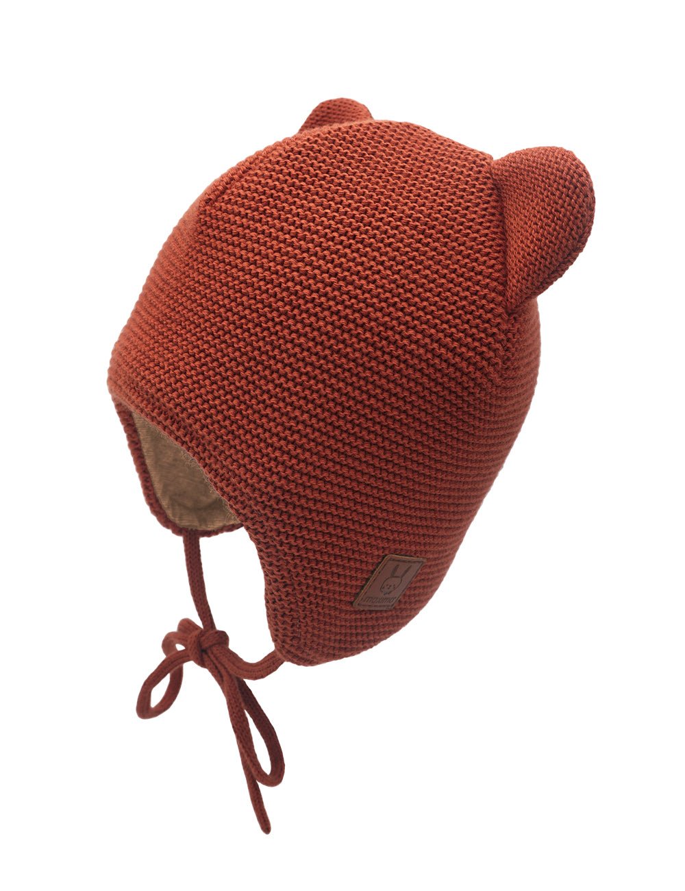 Maximo Babymütze mit Ohren - kupferbraun maximo