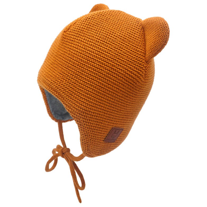 Maximo Babymütze mit Ohren - sudan brown maximo