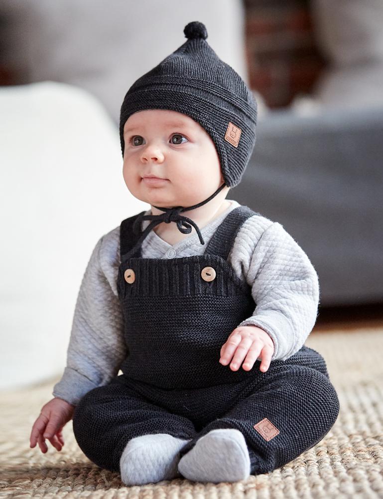 Maximo Binde-Strick-Mütze mit Pompon - kaper maximo