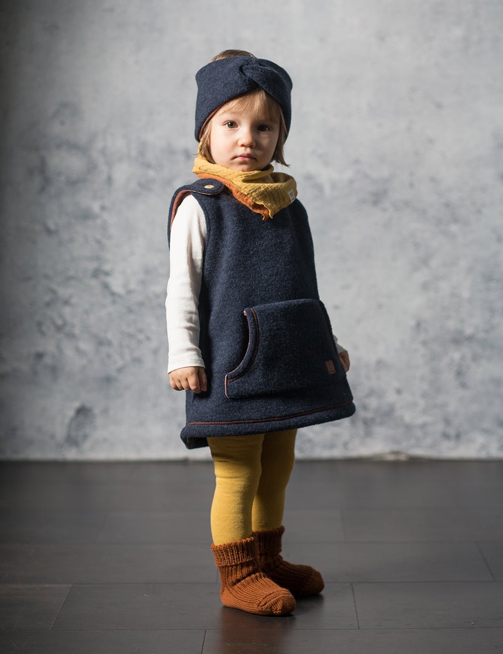 Maximo Knotenstirnband Wollfleece - beige maximo