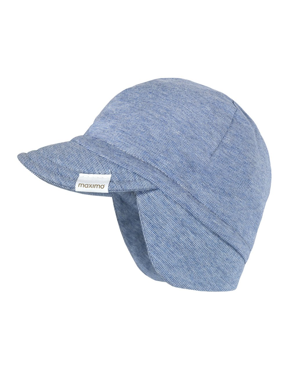 Maximo Mini Schildmütze Jersey - jeansmeliert-weiss maximo