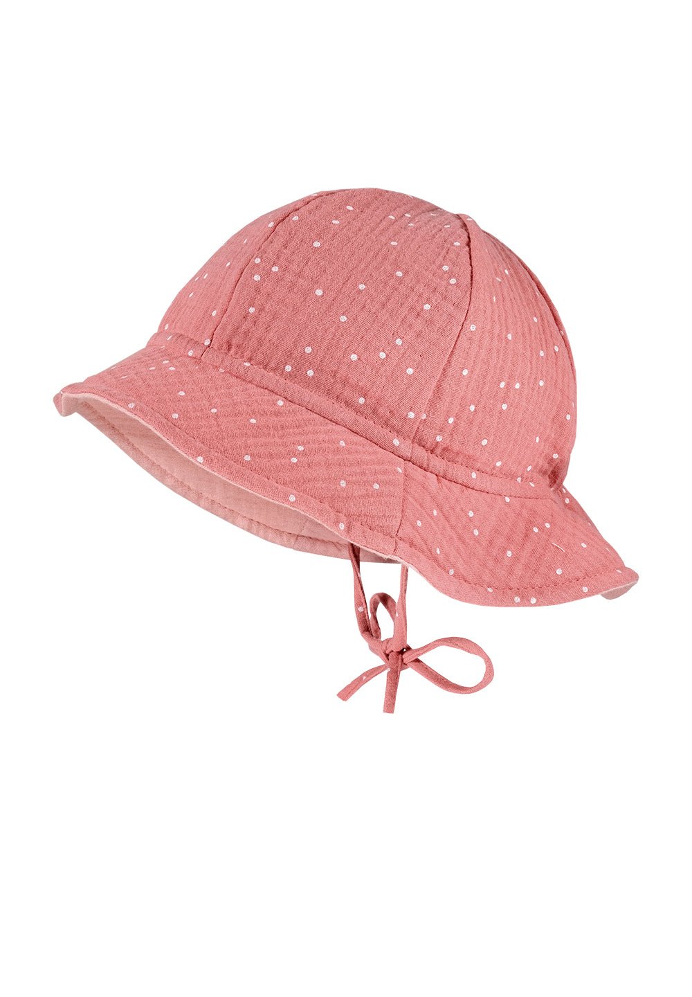 Maximo Musselin Schlapphut - altrosa mit weissen Punkten maximo