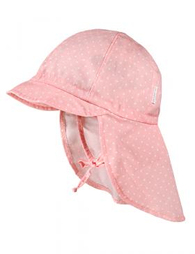 Maximo Schildmütze mit Nackenschutz - rosa Punkte maximo