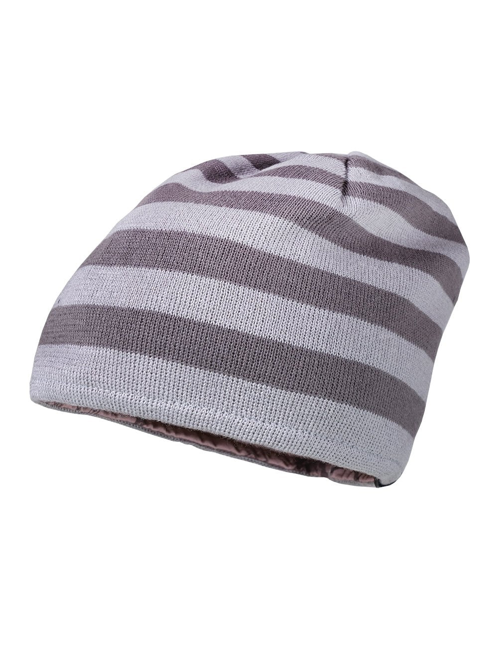 Maximo Wende-Beanie - grau geringelt / Pferde maximo