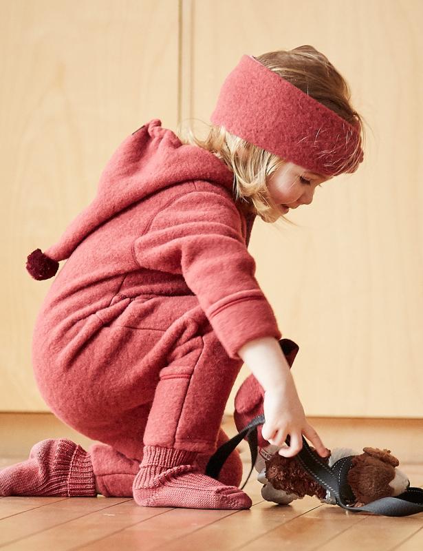 Maximo Wollfleece-Overall / wildrose-rosso - Familienbande