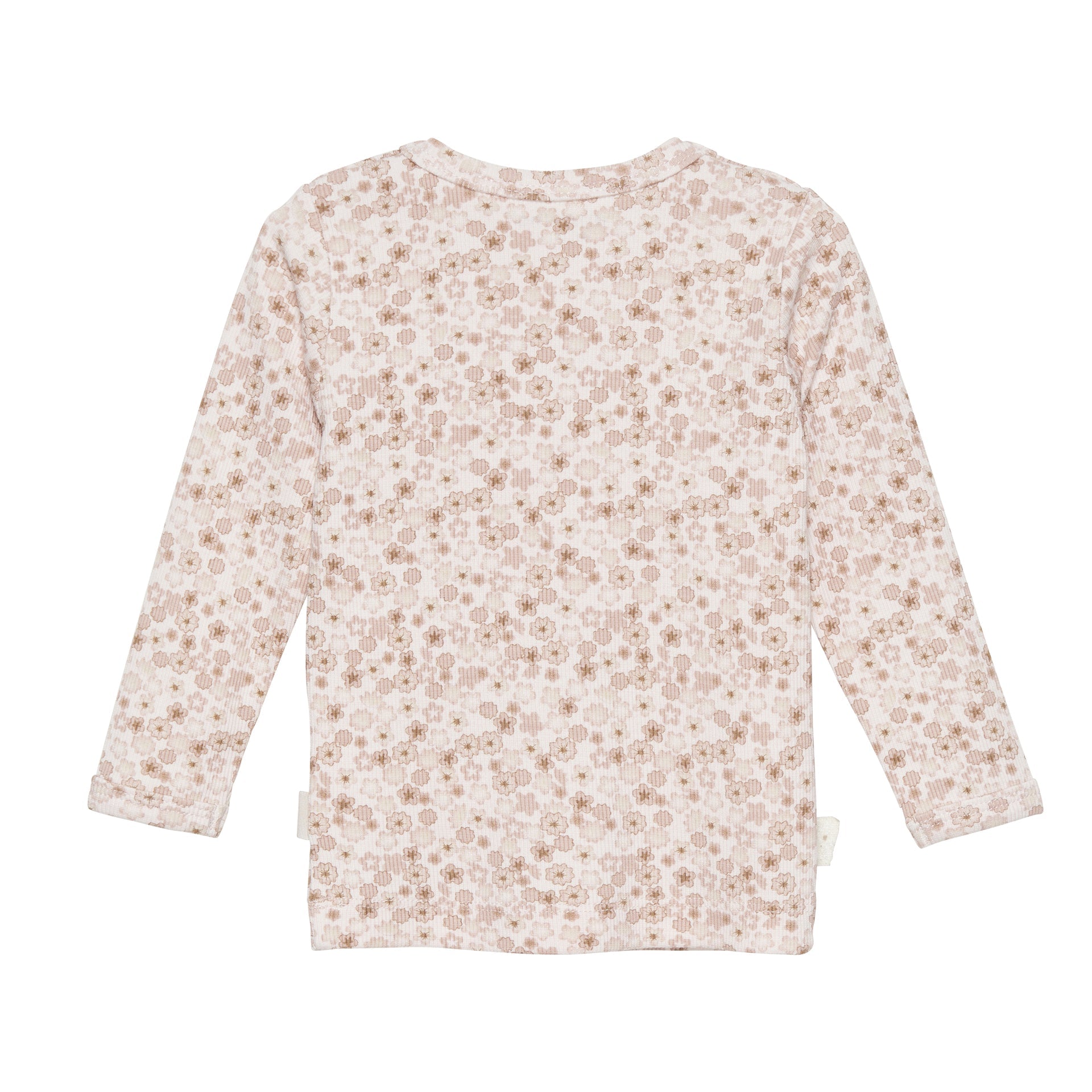 Minymo Bambus Rip-Shirt langarm - Soft Pink - Familienbande