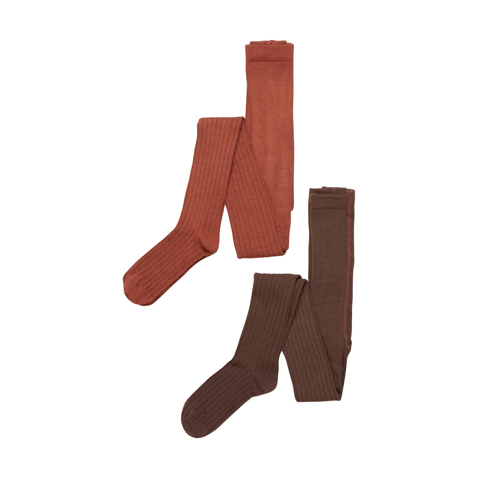 Minymo Bambus Strumpfhosen 2er Pack - karamell / braun Minymo