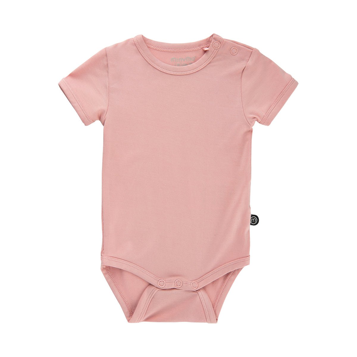 Minymo Bambusbody kurzarm - Misty Rose - Familienbande