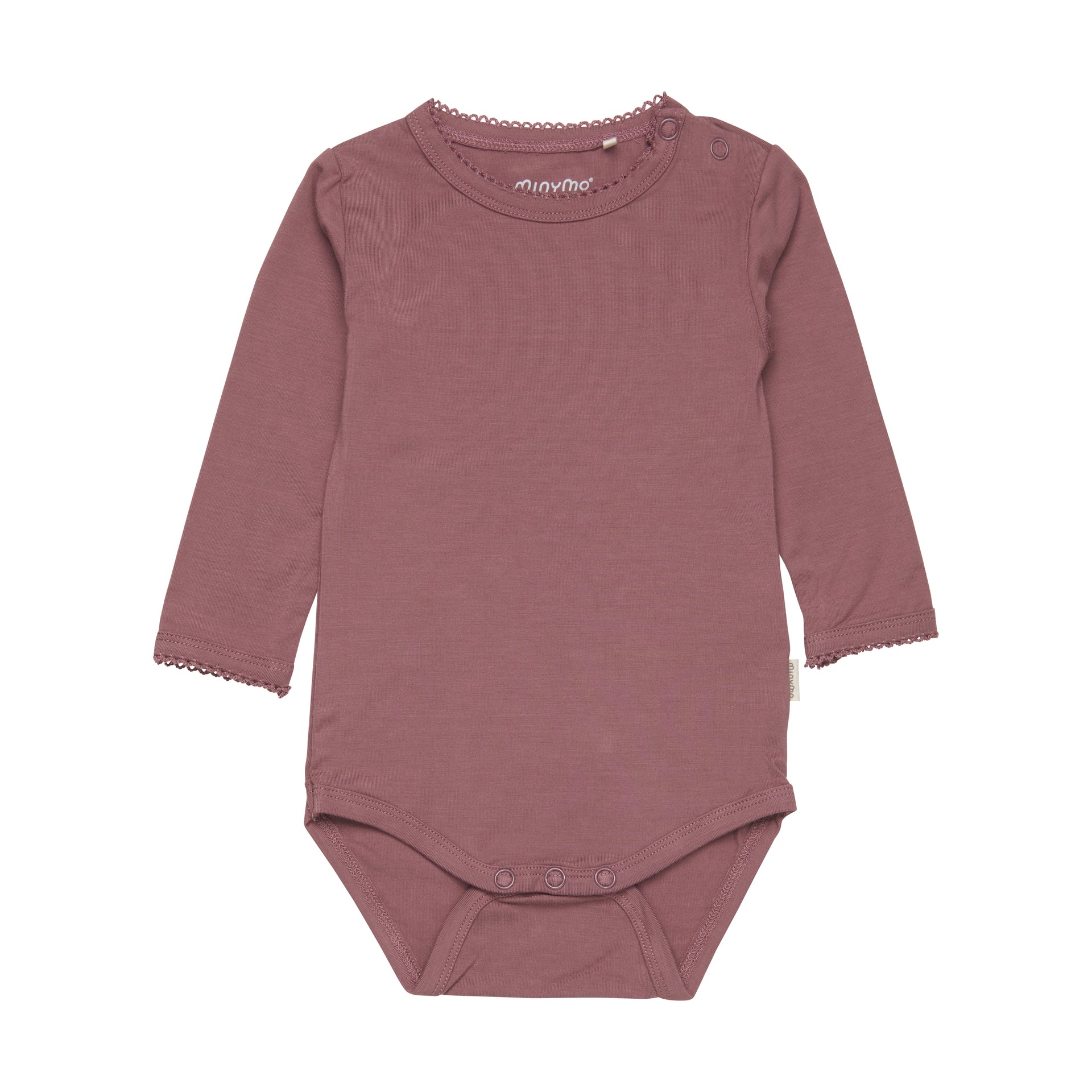 Minymo Bambusbody langarm - Rose brown Minymo