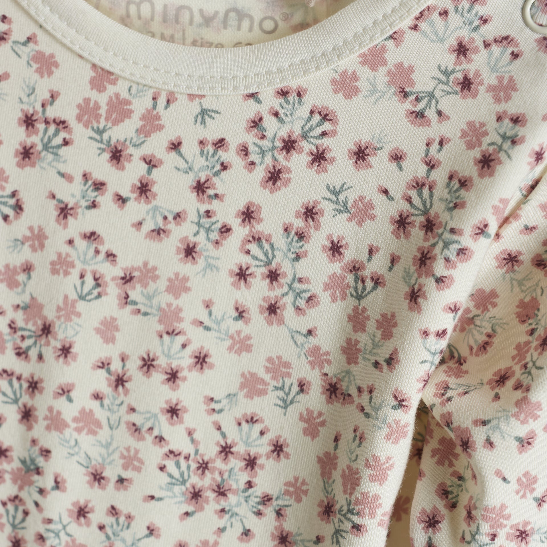 Minymo Bambusbody langarm - Rose Tan Minymo