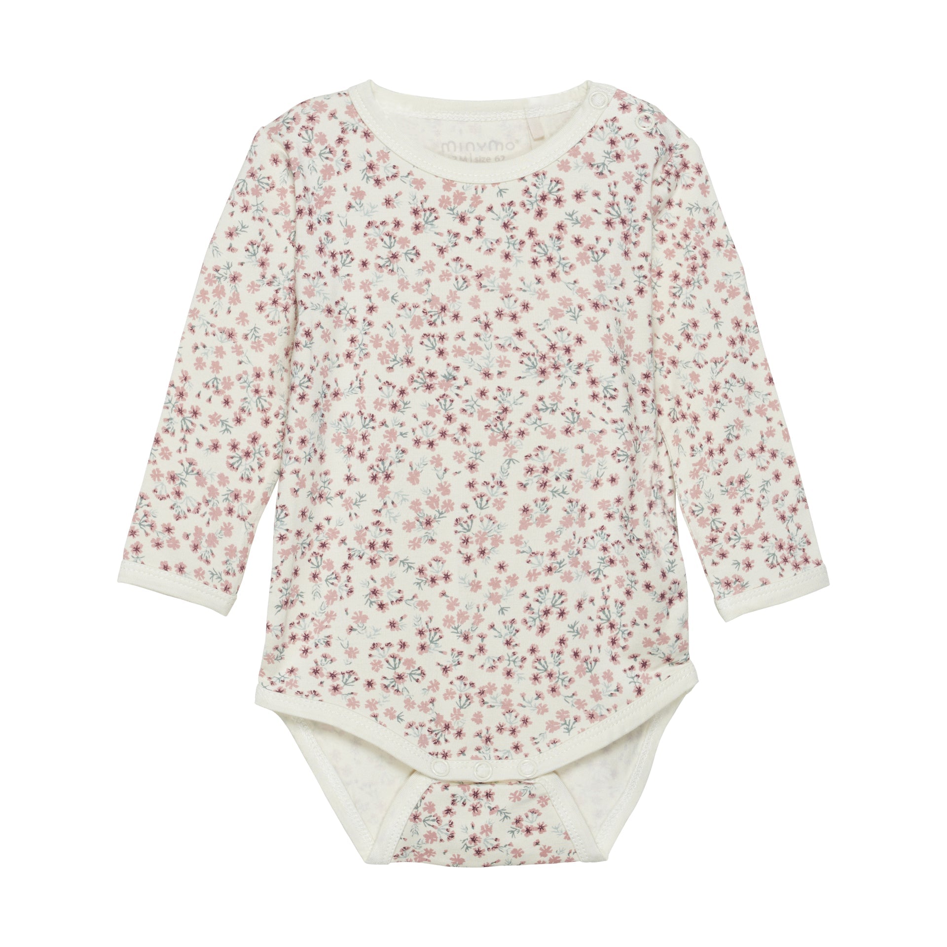 Minymo Bambusbody langarm - Rose Tan - Familienbande