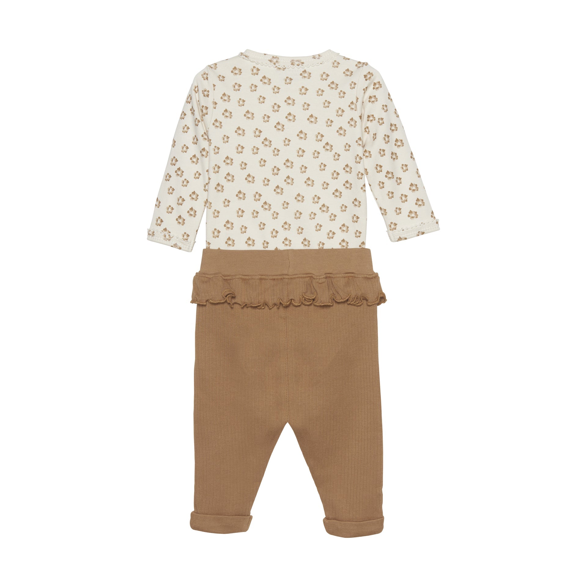 Minymo Baumwoll-Set - Tobacco Brown - Familienbande