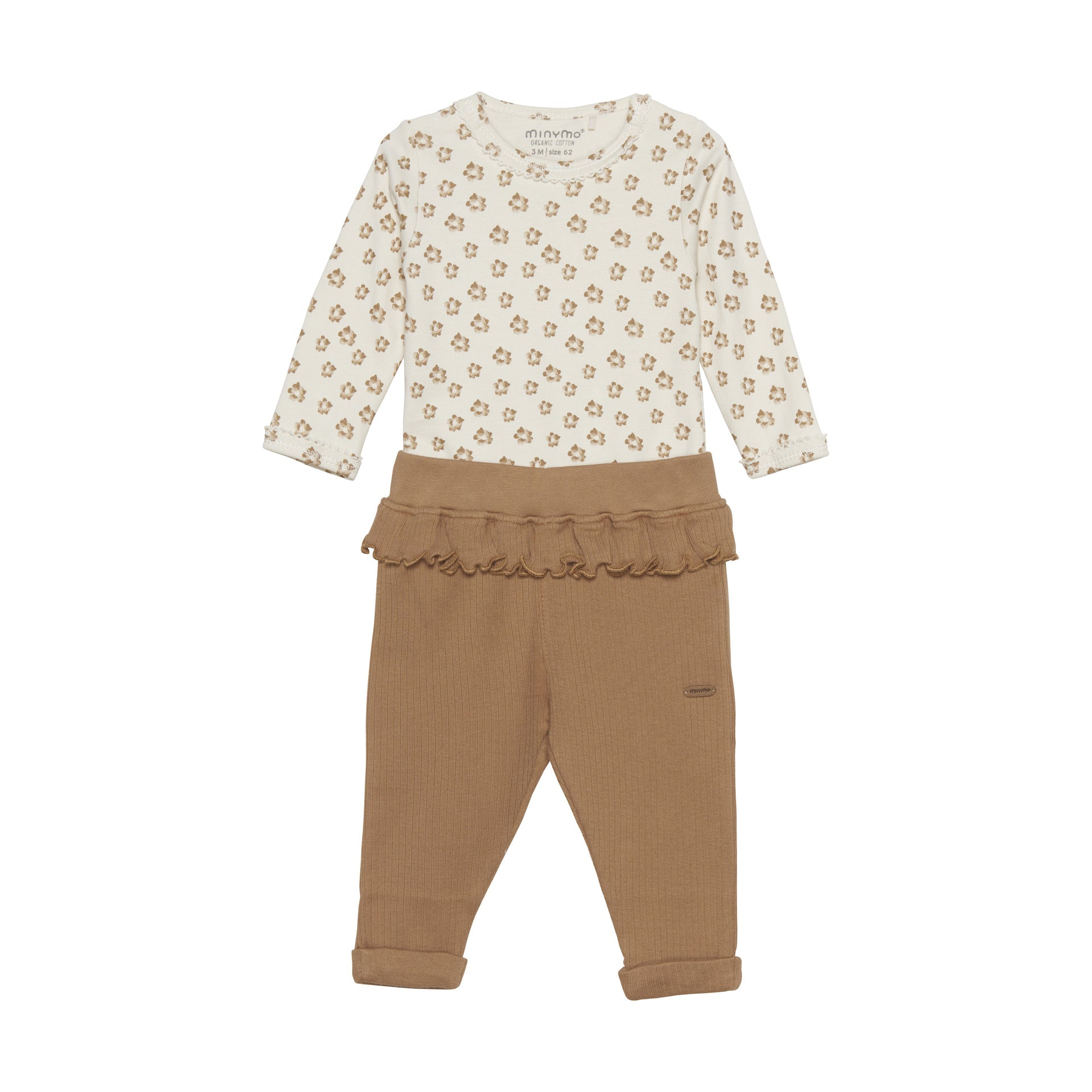 Minymo Baumwoll-Set - Tobacco Brown Minymo