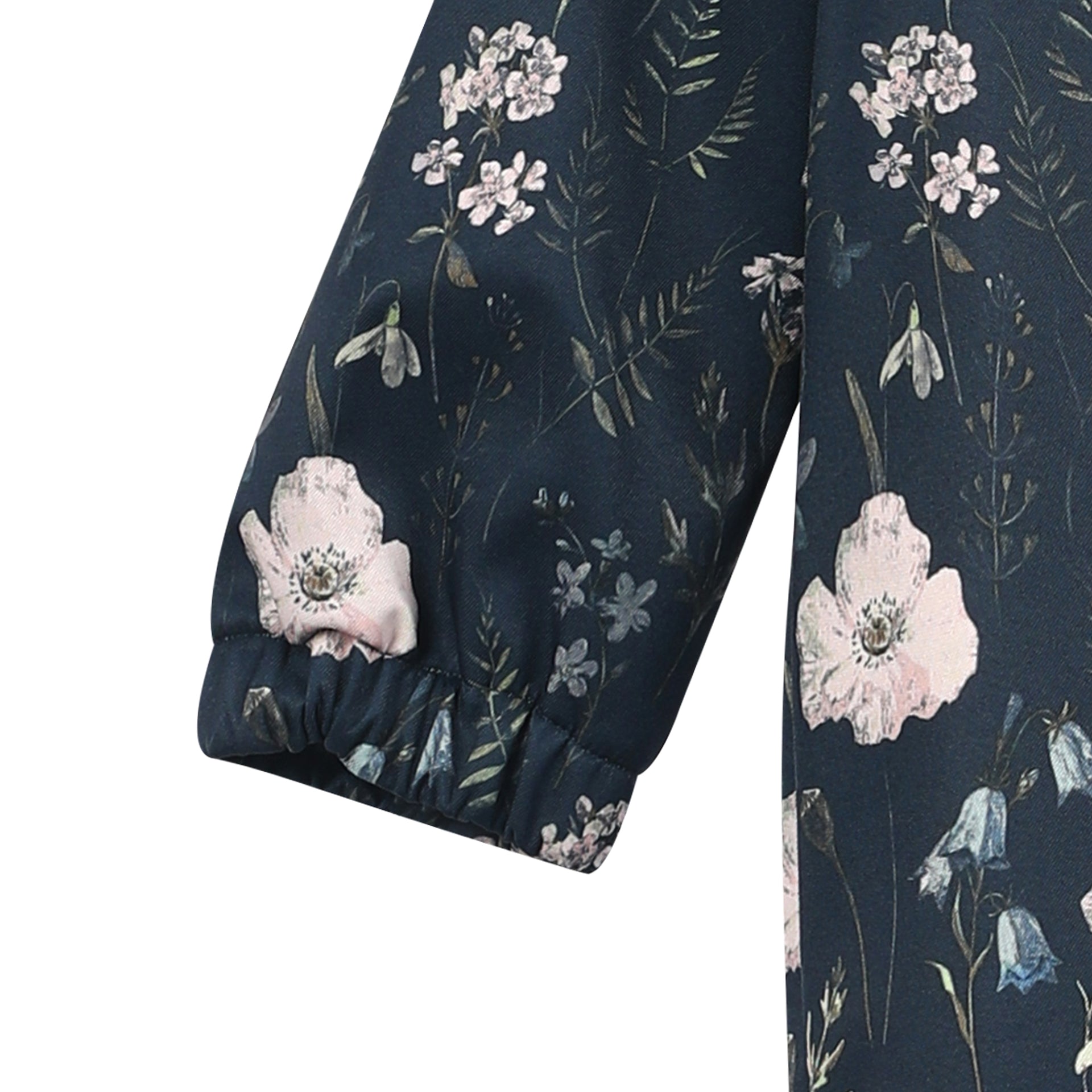 Minymo Softshellanzug / Soft Shell Overall - Blumen blau Minymo