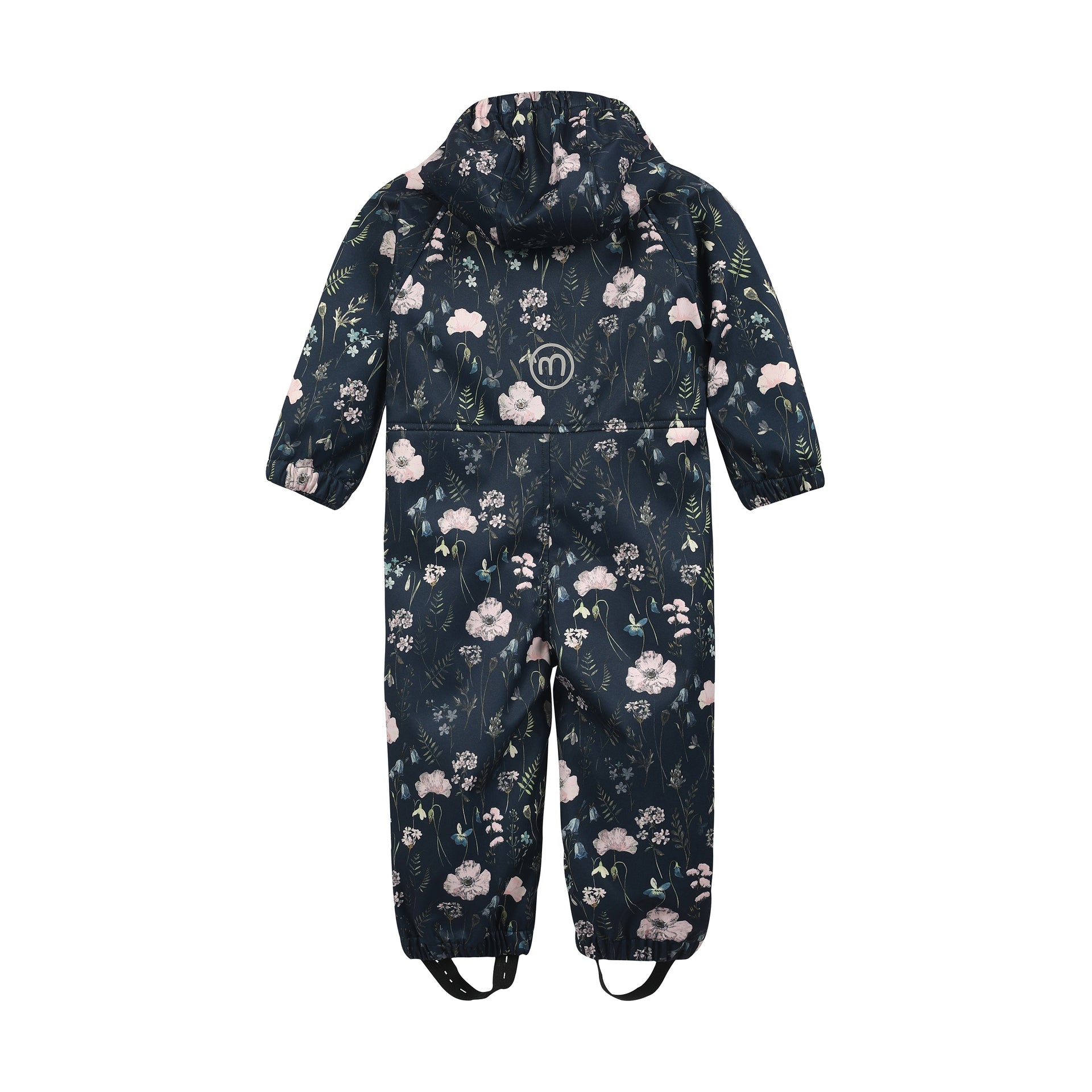 Minymo Softshellanzug / Soft Shell Overall - Blumen blau Minymo