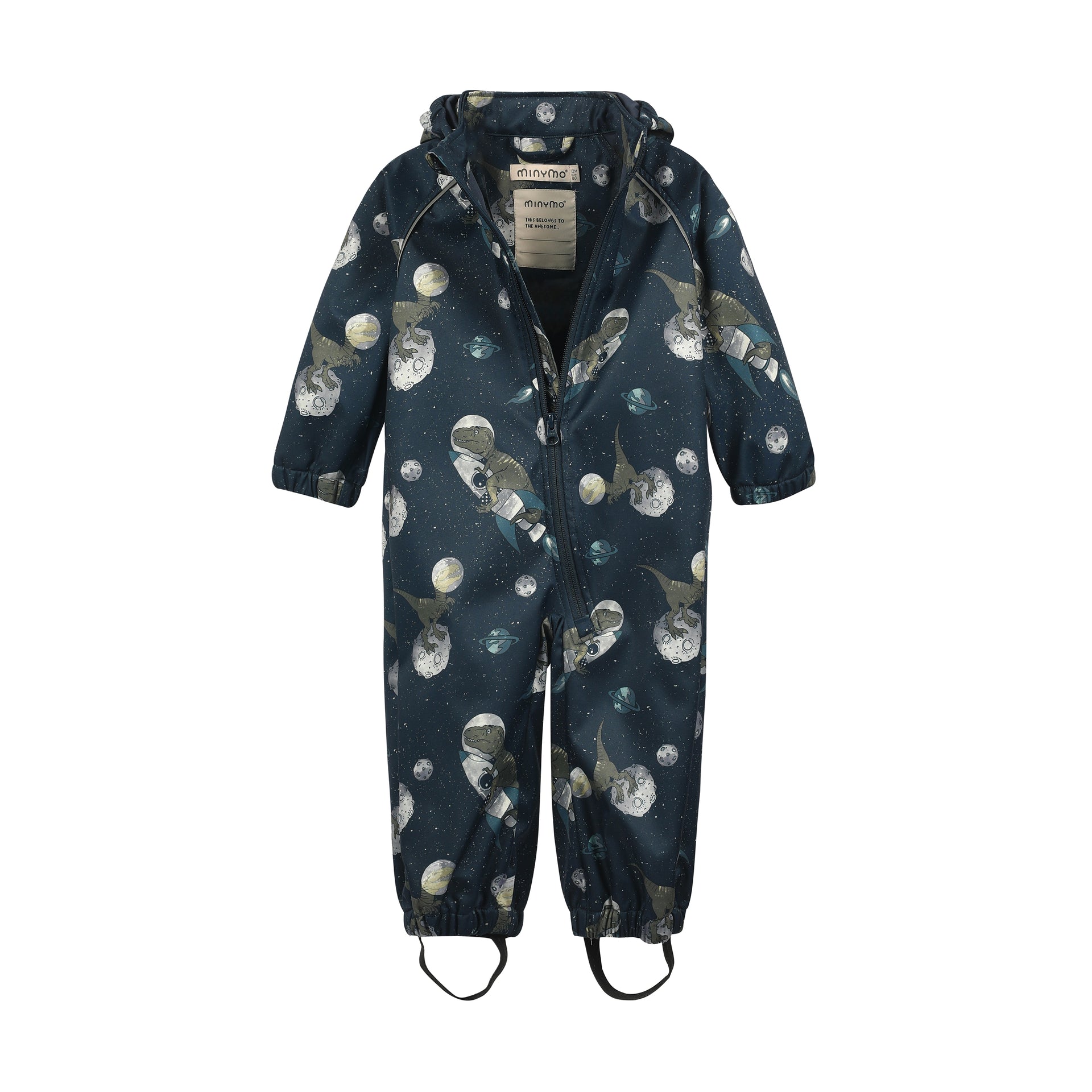 Minymo Softshellanzug / Soft Shell Overall - Weltall Dinos - Familienbande