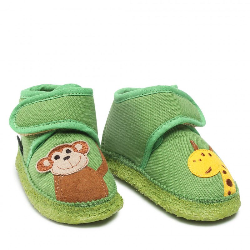 Nanga Lauflernschuhe Biobaumwolle - Affe Nanga