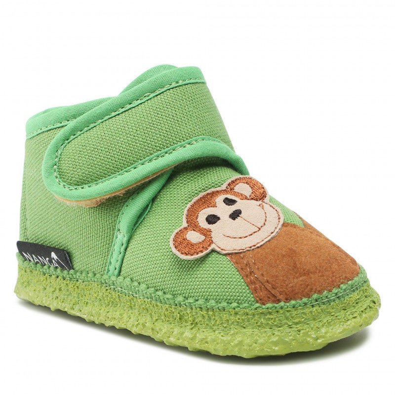 Nanga Lauflernschuhe Biobaumwolle - Affe Nanga