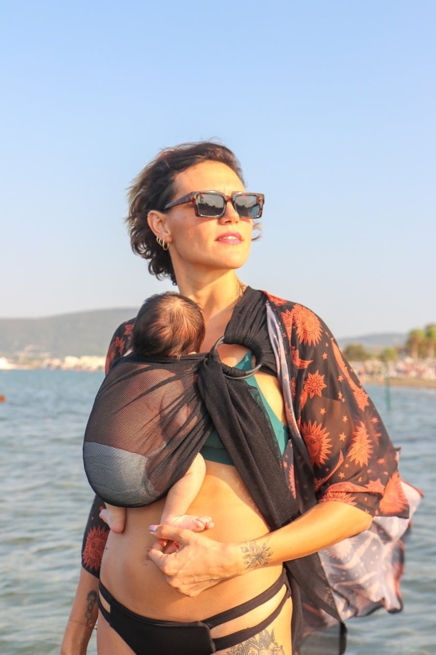 Neko Aqua Ring Sling - Black - Familienbande