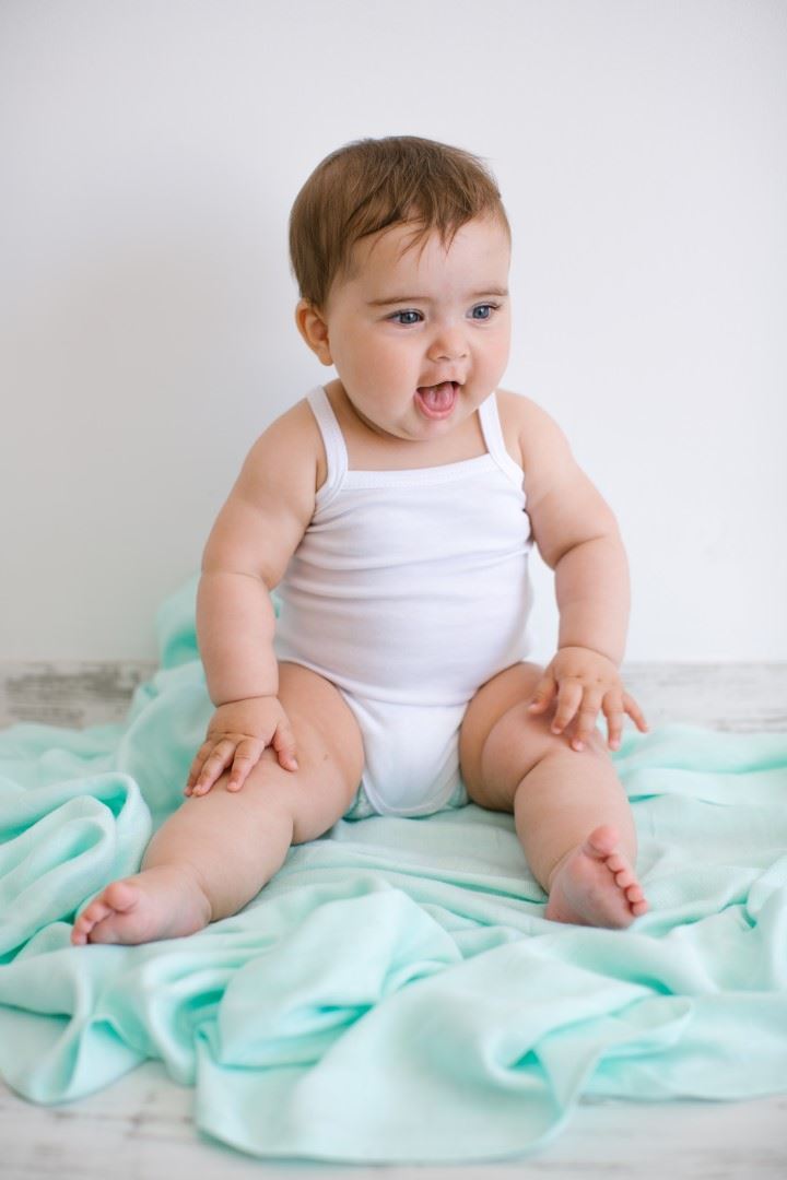 Neko Bambustuch-/Decke - Mint neko