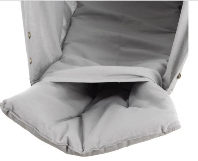NONOMO Baby Classic - Federwiegen-Set mit Deckenbefestigung - grau nonomo