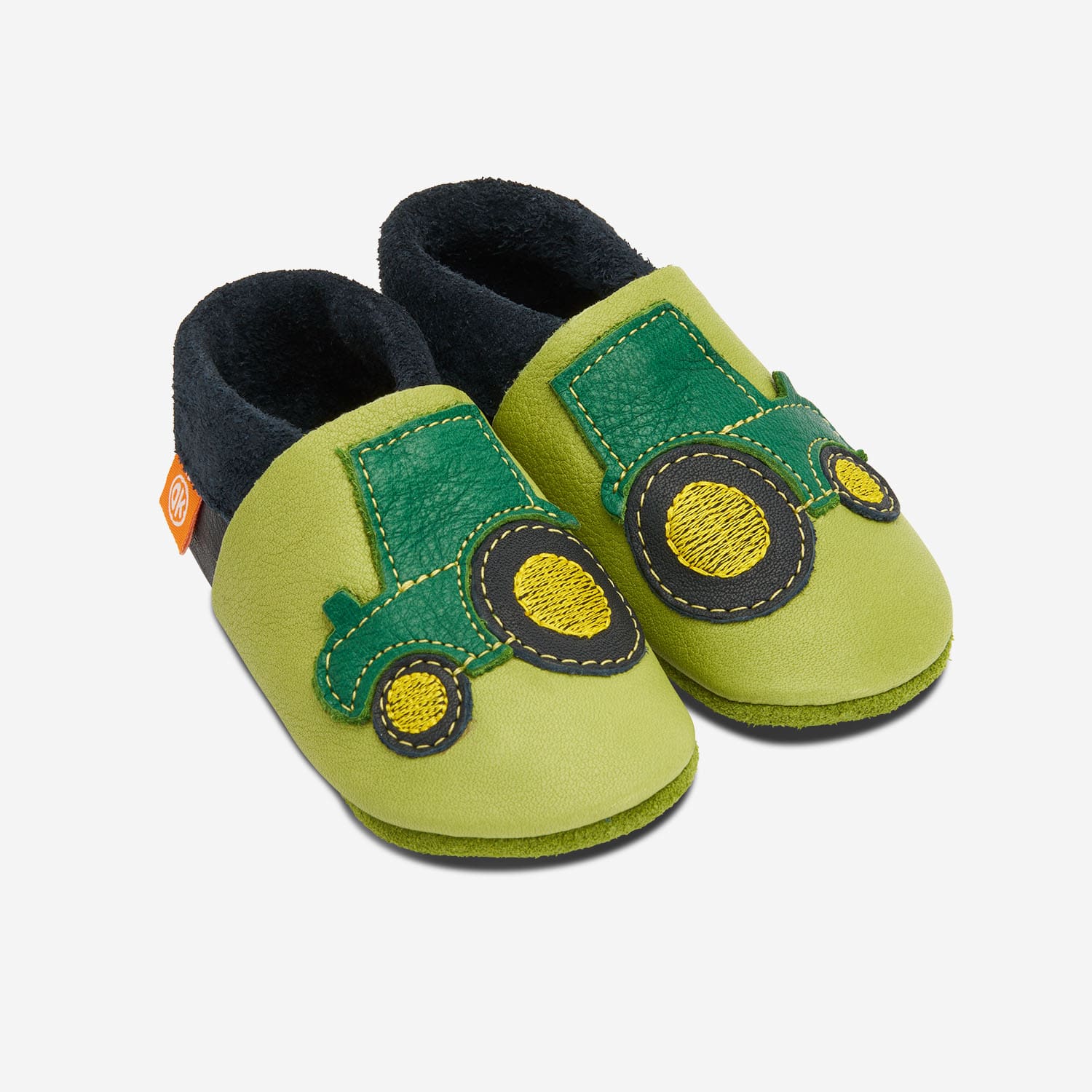 Orangenkinder Leder-Schueli Trecker Pololo