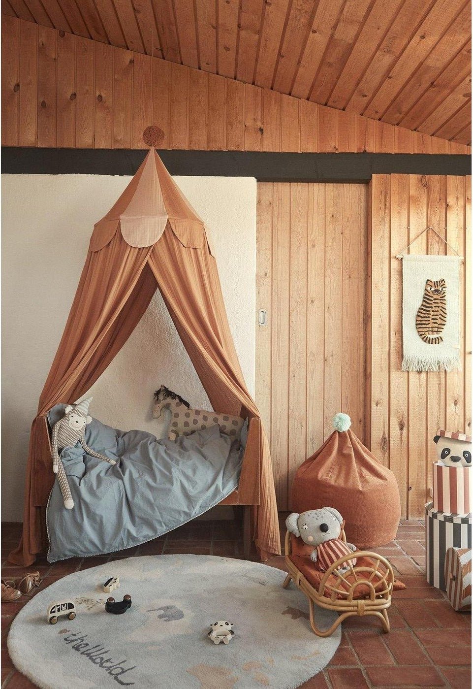 Oyoy Ronja Canopy Spielzelt Musselin - Rose biopartner