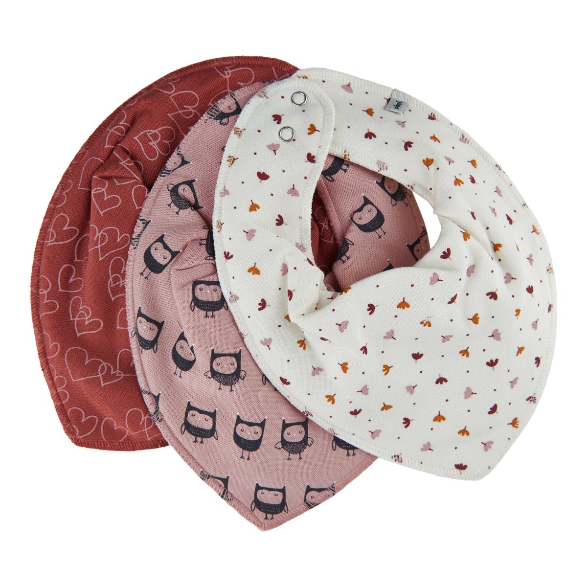 Pippi Dreieckstücher 3er Pack - Redwood pippi
