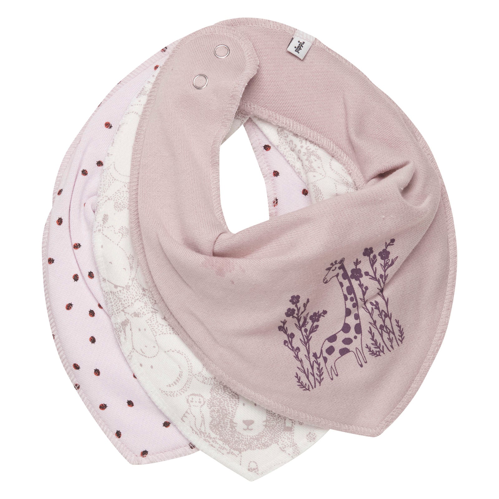 Pippi Dreieckstücher 3er Pack - Violet Ice pippi