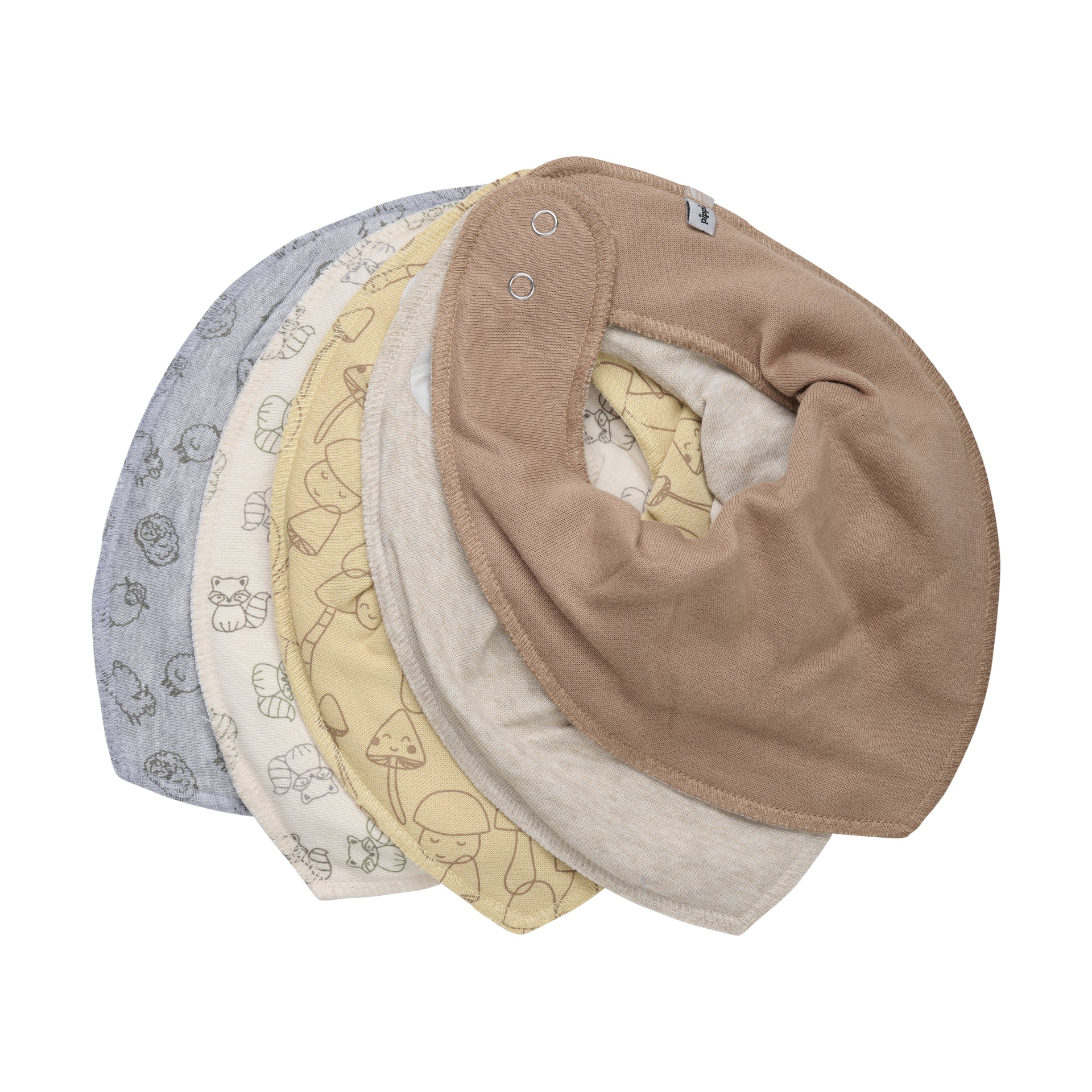 Pippi Dreieckstücher 5er Pack - Straw purepure