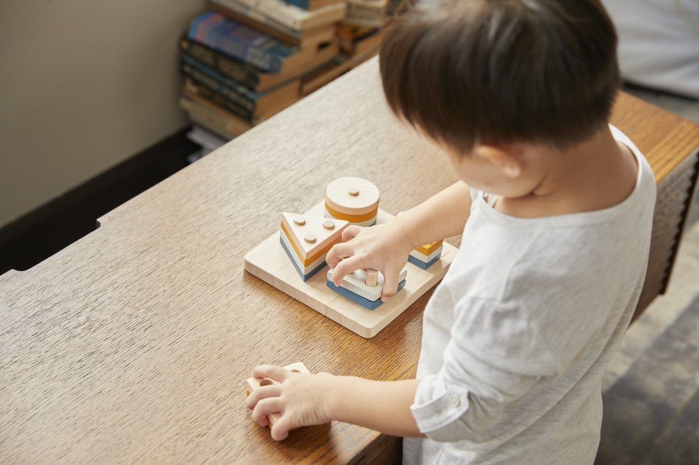 Plan Toys Geometrisches Sortierbrett Plan Toys