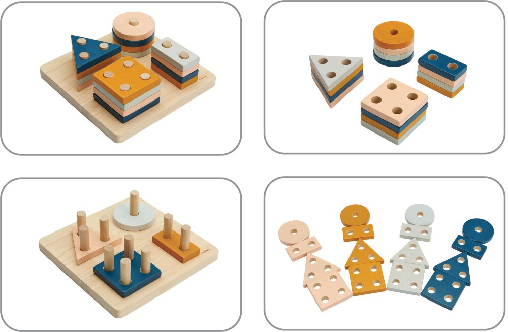 Plan Toys Geometrisches Sortierbrett Plan Toys