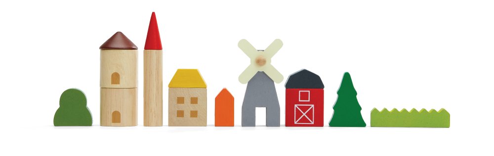 Plan Toys PlanW. Landleben-Spielset 42tlg. Plan Toys