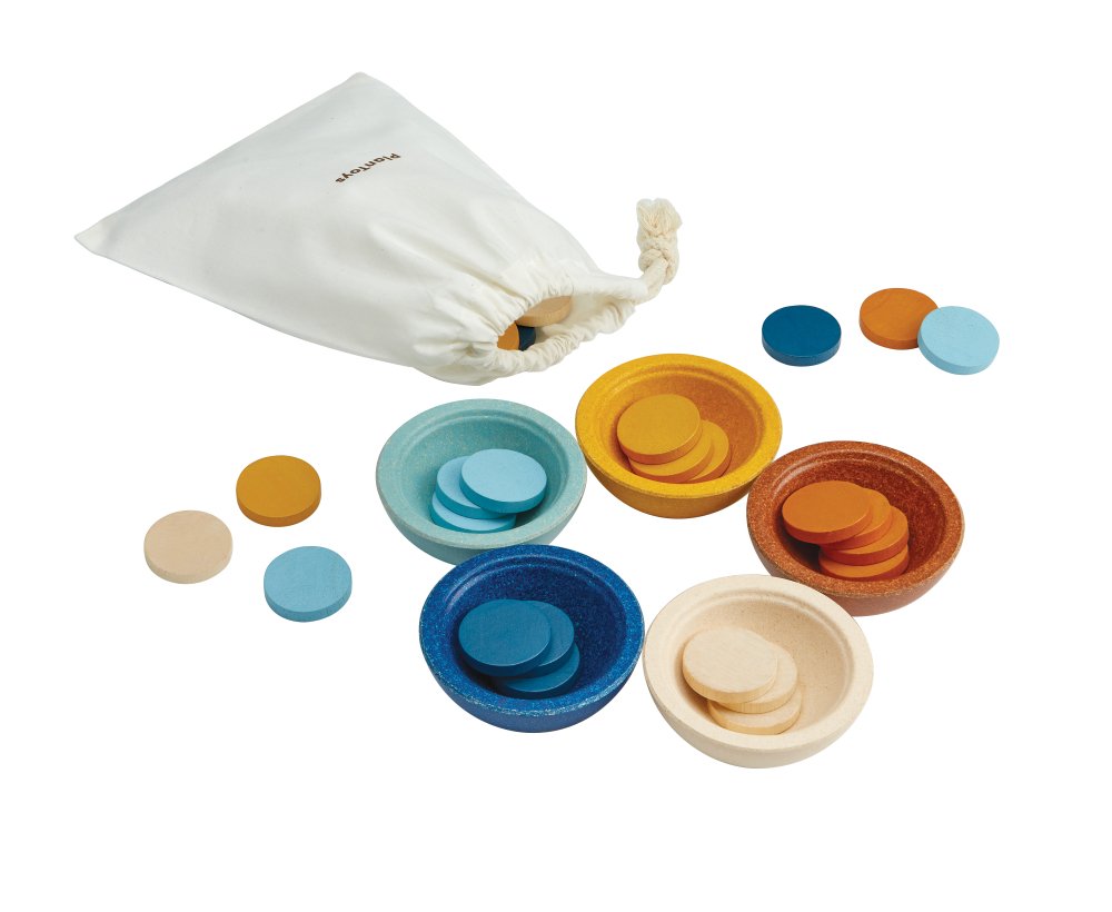Plan Toys Sortier- und Zählbecher Plan Toys