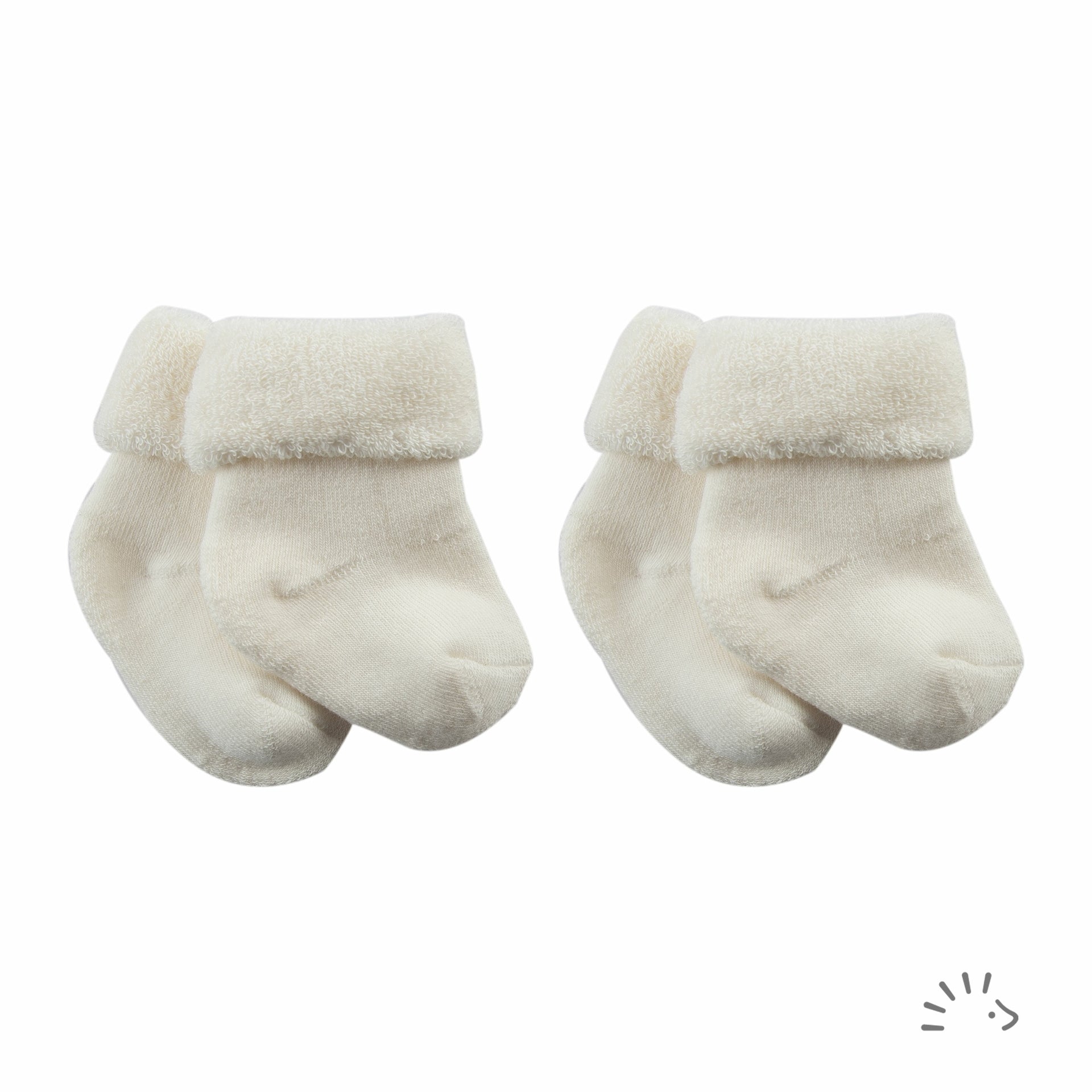 Popolini Babysöckchen - Ecru Popolini