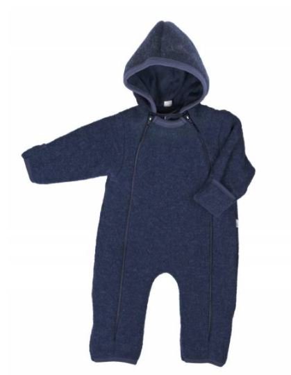 Popolini Overall Wollfleece dunkelblau Popolini