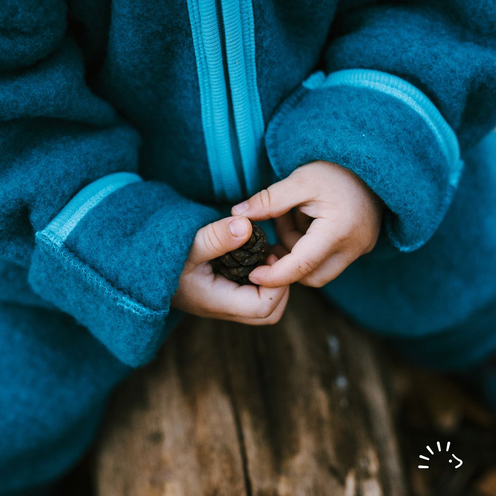 Popolini Overall Wollfleece smaragd Popolini