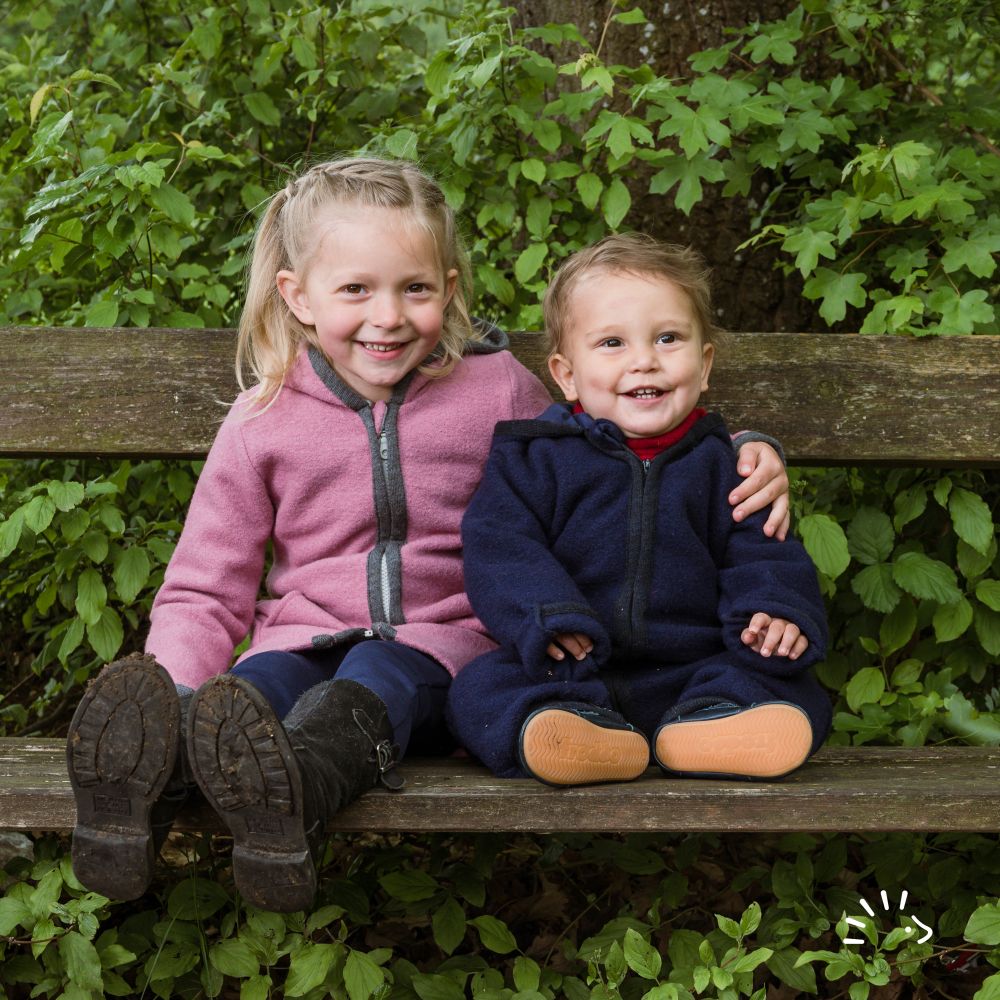 Popolini Overall Wollwalk dunkelblau Popolini