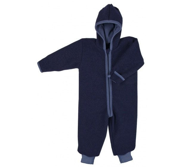 Popolini Overall Wollwalk dunkelblau Popolini