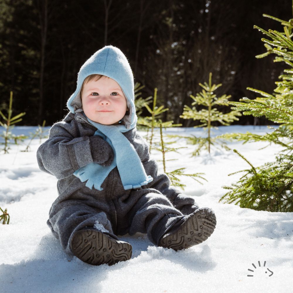 Popolini Overall Wollwalk grau Popolini