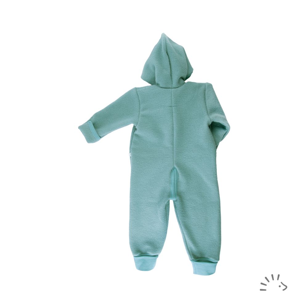 Popolini Overall Wollwalk - teal (türkis) Popolini