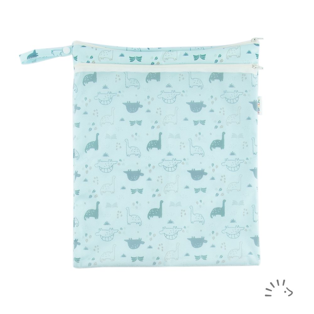 Popolini Wetbag mit Trockenfach - Dino Popolini