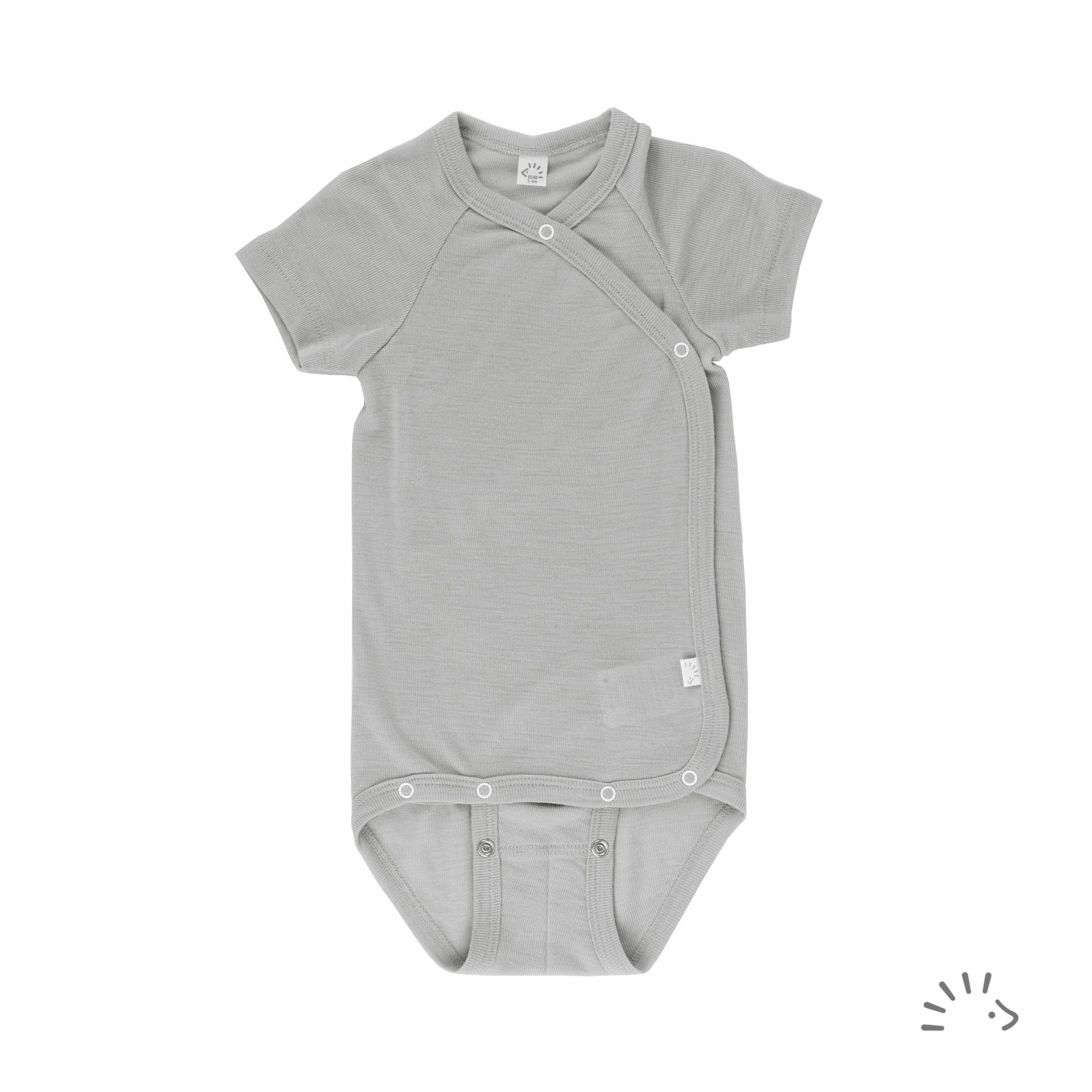 iobio by popolini Wickel-Body kurzarm - grau Popolini
