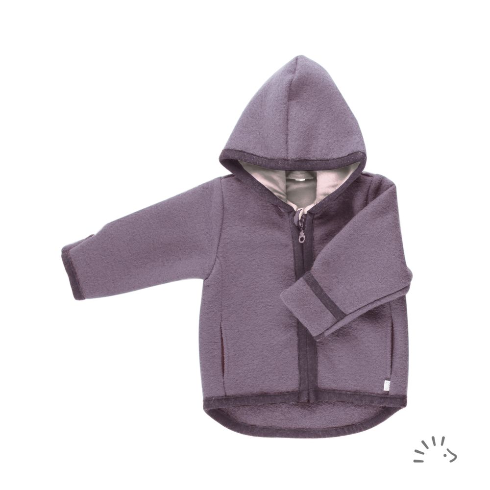 Popolini Wollwalk Jacke - Mauve Popolini