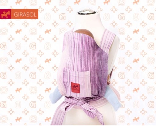 Puppentrage Mini Mysol Candy Clouds pink- Girasol Girasol