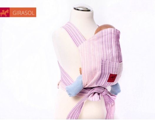 Puppentrage Mini Mysol Candy Clouds pink- Girasol Girasol