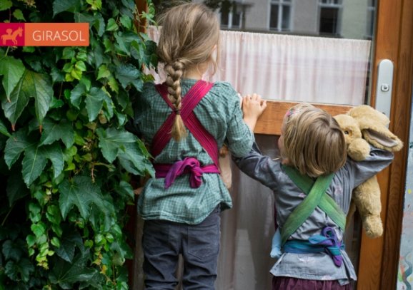 Puppentrage Mini Mysol Candy Clouds pink- Girasol Girasol