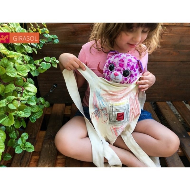 Puppentrage Mini Mysol Natura mit Wachsmalstiften Girasol