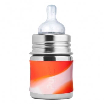 Pura Babyflasche 150ml orange swirl Pura